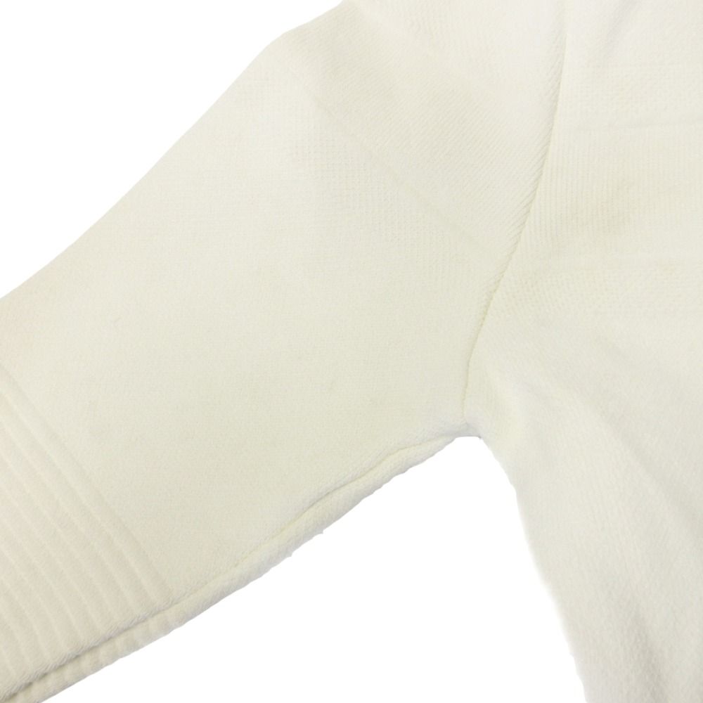Dior Half Zip Jersey Dress Jacquard Logo Knit 40 White — view 8