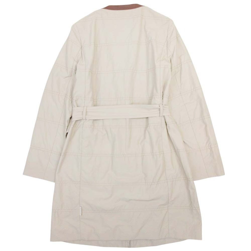 Moncler Premiere Pyrole Color Coat Leather Trimming 1 Beige — view 2