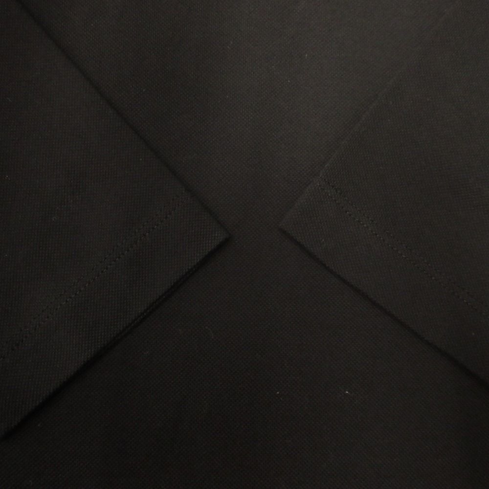 Prada Long Polo Shirt Top Long Sleeve Pique M Black — view 3