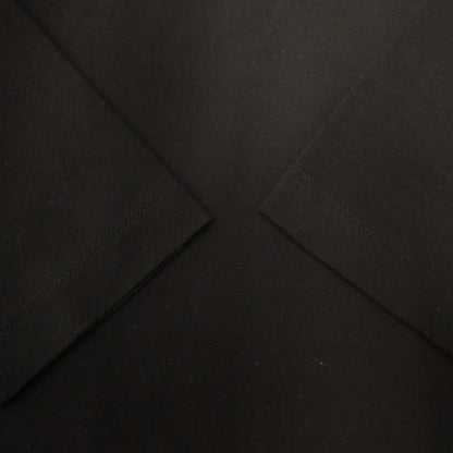 Prada Long Polo Shirt Top Long Sleeve Pique M Black — view 3