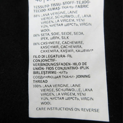 Max Mara Studio Duffle Coat Wool Cashmere Blend Hood 44 Black — view 7