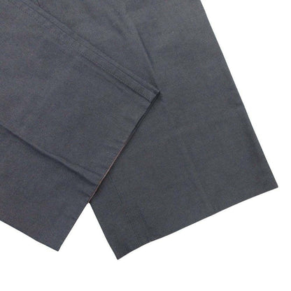 Hermes Leather Patch Trousers Pants Pleated Cotton 46 Gray — view 4