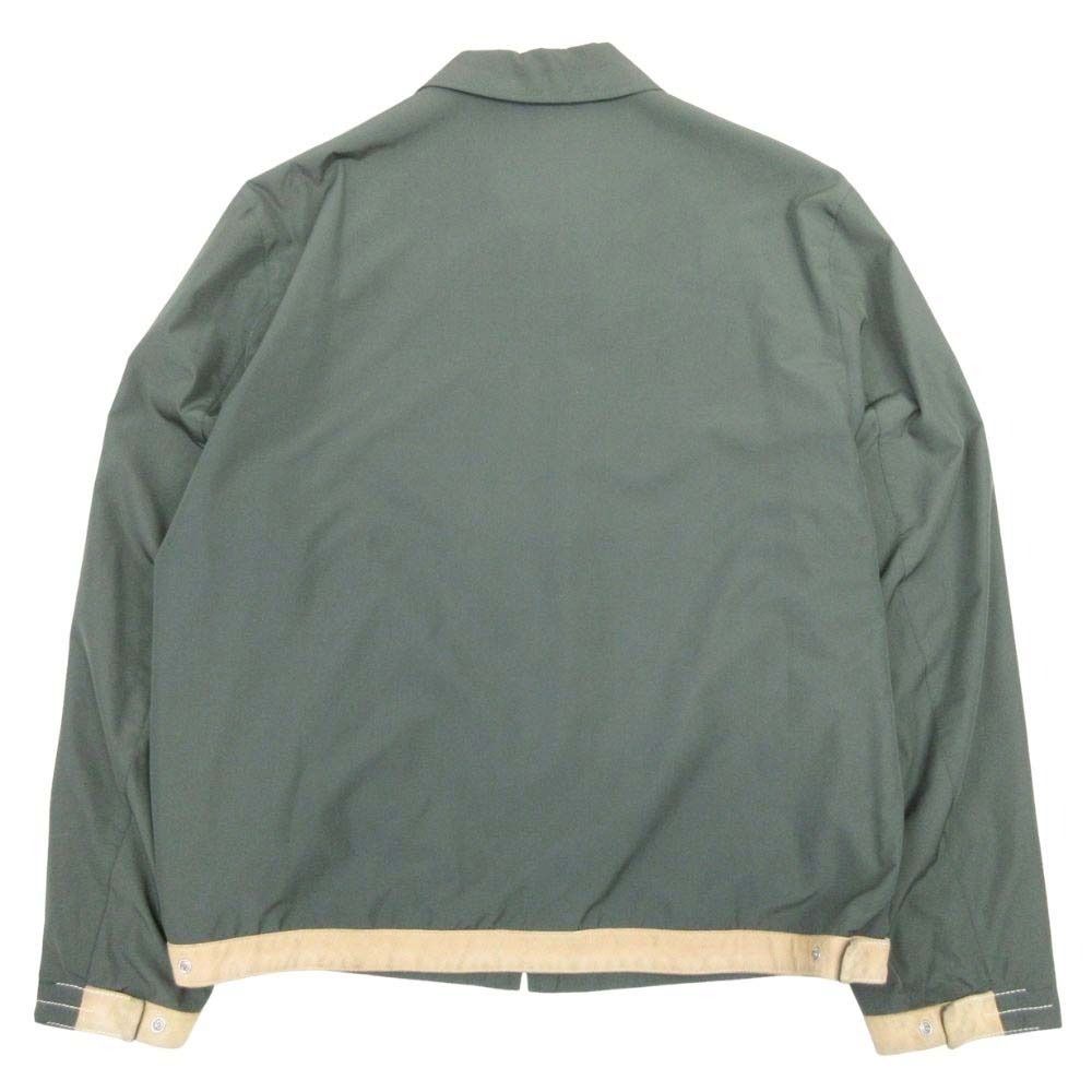 Hermes Vintage Series Button Swing Top Jacket Suede Leather 54 Green — view 2