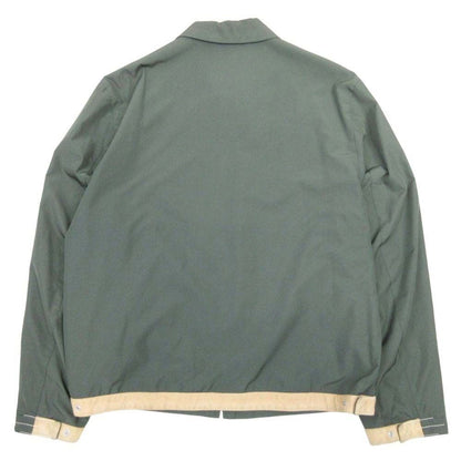 Hermes Vintage Series Button Swing Top Jacket Suede Leather 54 Green — view 2