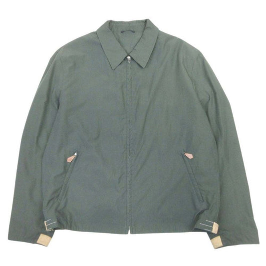 Hermes Vintage Series Button Swing Top Jacket Suede Leather 54 Green