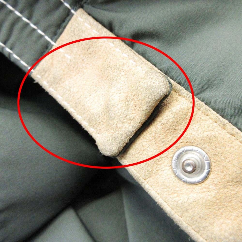 Hermes Vintage Series Button Swing Top Jacket Suede Leather 54 Green — view 9