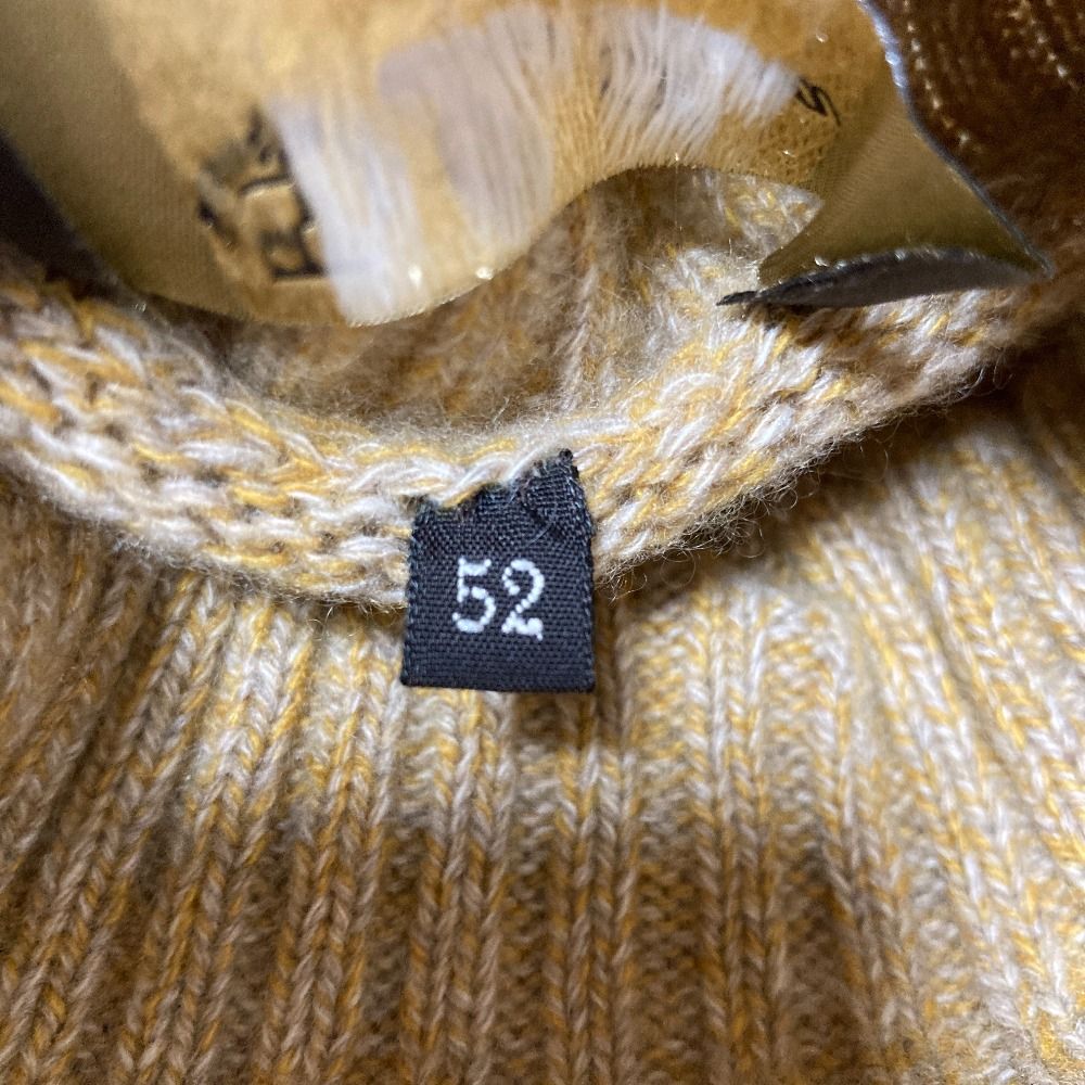 Loro Piana Baby Cashmere Turtleneck Melange Knit Sweater 52 Yellow — view 5