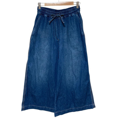 Loewe Anagram Drawstring Wide Easy Denim Pants S Indigo