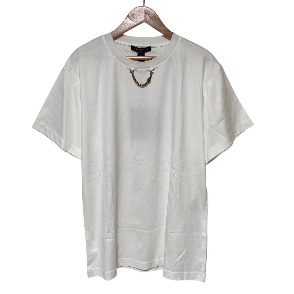 Louis Vuitton Chain Crew Neck T-Shirt Uol L White