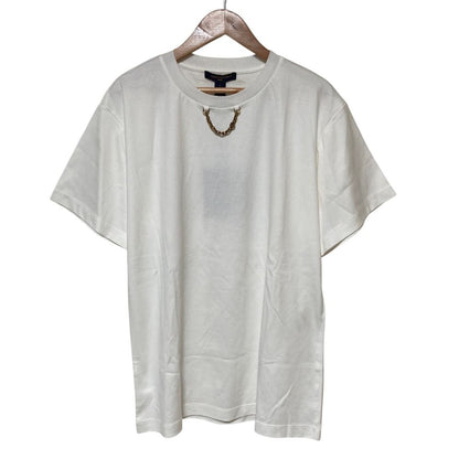 Louis Vuitton Chain Crew Neck T-Shirt Uol L White