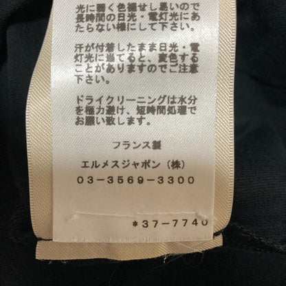 Hermes Embroidery Pocket Mosaic T-Shirt 36 Black — view 8