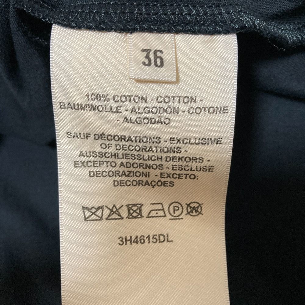 Hermes Embroidery Pocket Mosaic T-Shirt 36 Black — view 6