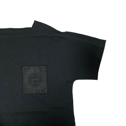 Hermes Embroidery Pocket Mosaic T-Shirt 36 Black — view 3
