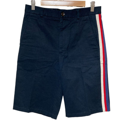 Gucci Michele Era Web Line Shorts 44 Navy