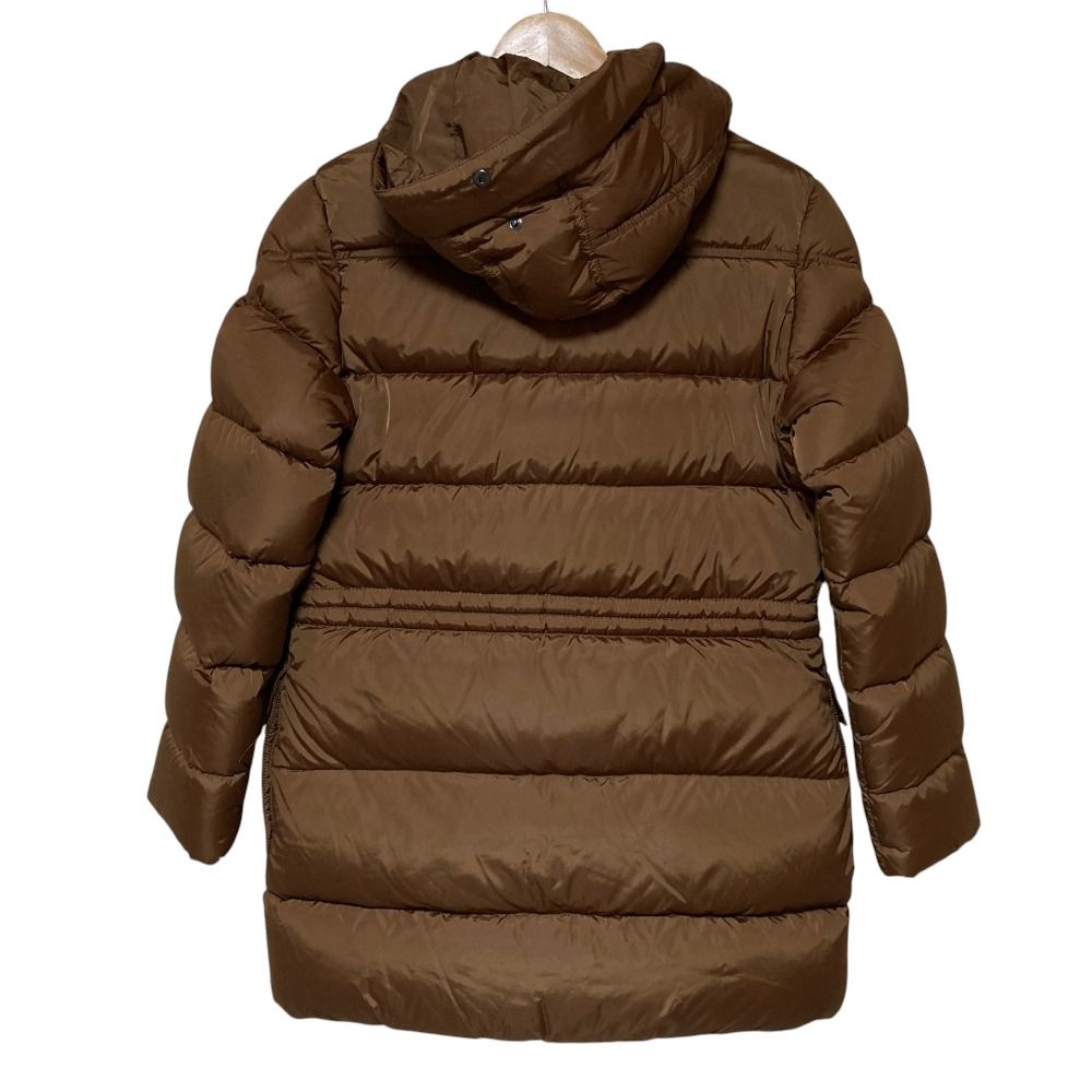 Moncler Gueran Hooded Down Coat 0 Brown — view 2
