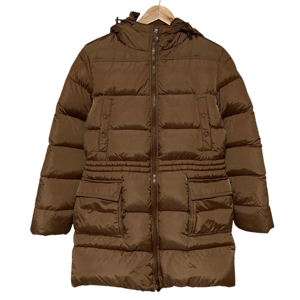 Moncler Gueran Hooded Down Coat 0 Brown
