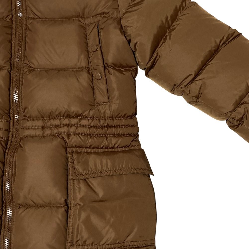 Moncler Gueran Hooded Down Coat 0 Brown — view 4