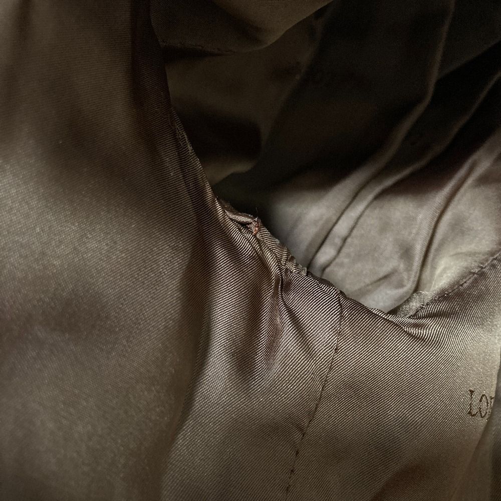 Loewe Vintage Anagram Button Suede Leather Jacket 42 Brown — view 8