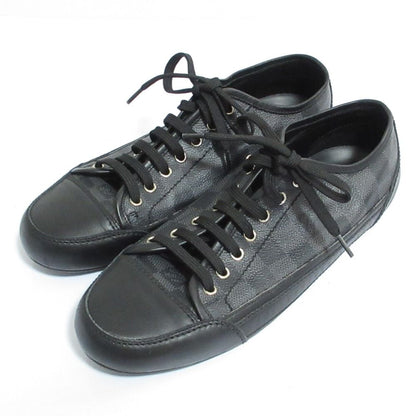 Louis Vuitton Damier Graphite Leather Sneakers 5.5 Black