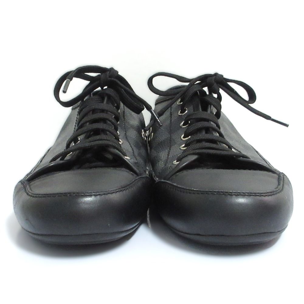 Louis Vuitton Damier Graphite Leather Sneakers 5.5 Black — view 3