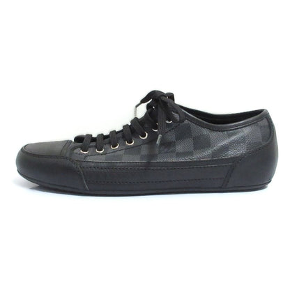Louis Vuitton Damier Graphite Leather Sneakers 5.5 Black — view 2