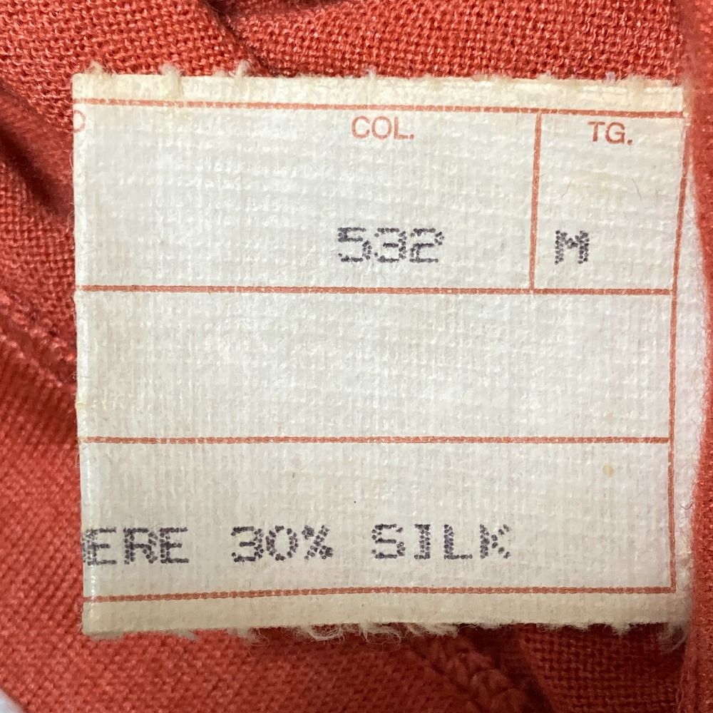 Brunello Cucinelli Cashmere Silk Oversized Knit Shirt Jacket M Orange — view 6
