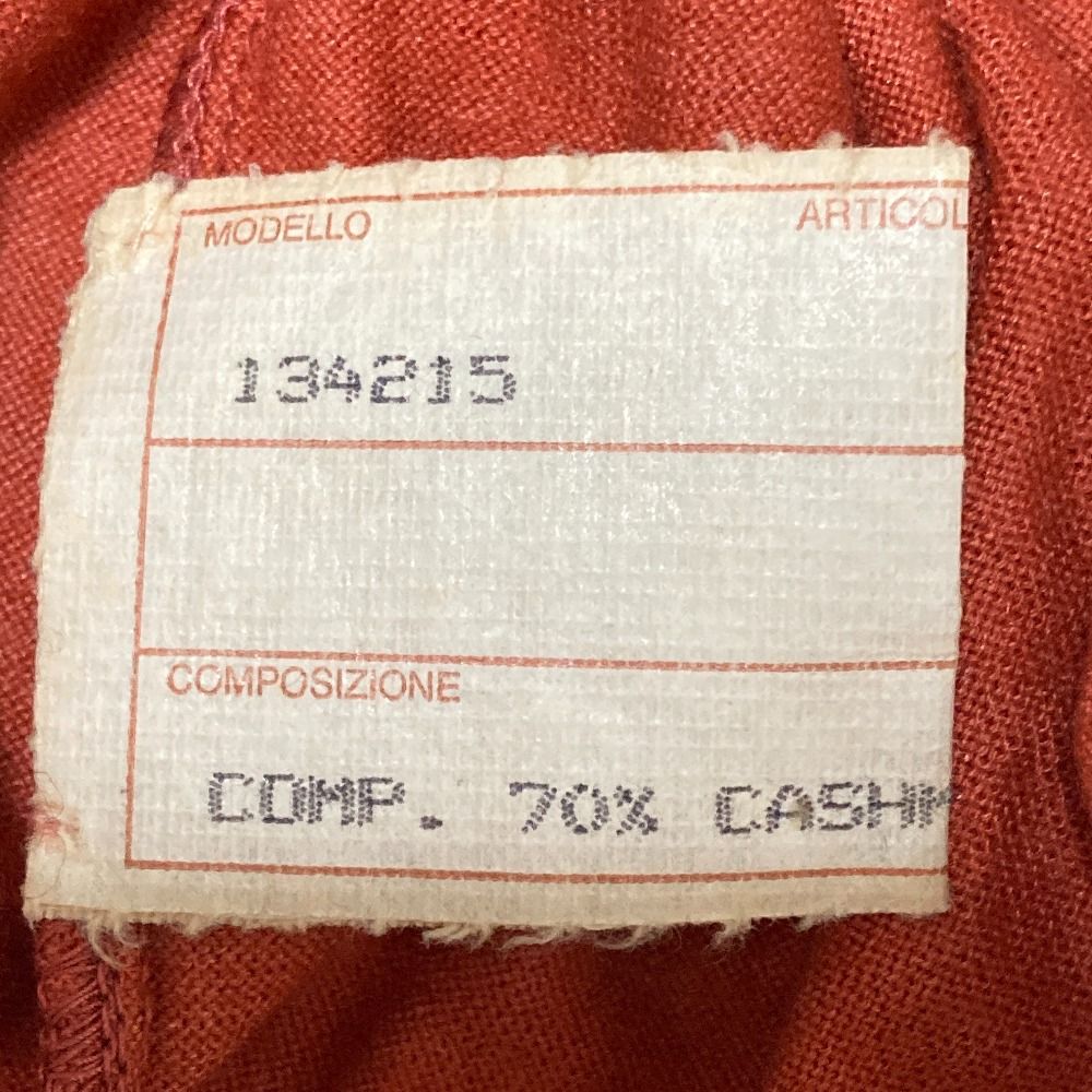 Brunello Cucinelli Cashmere Silk Oversized Knit Shirt Jacket M Orange — view 5