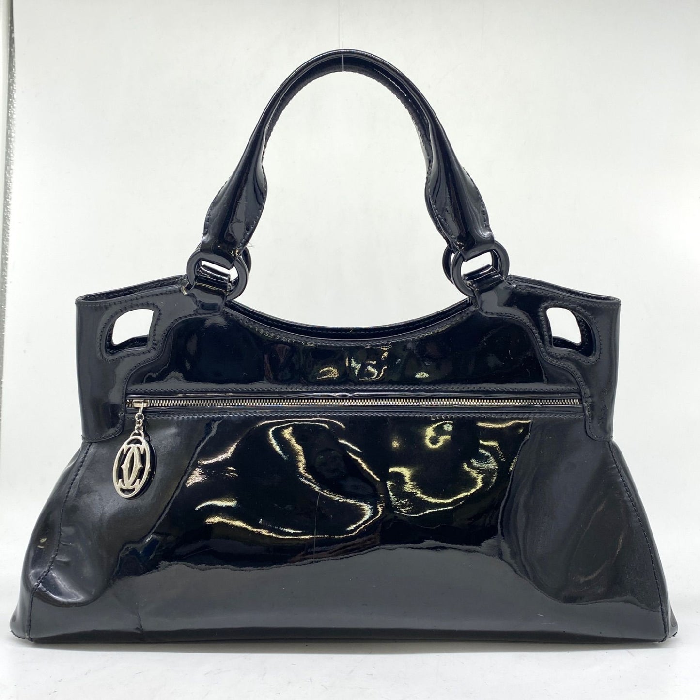Cartier Hand Tote Marcello Perforated Leather Black — view 2