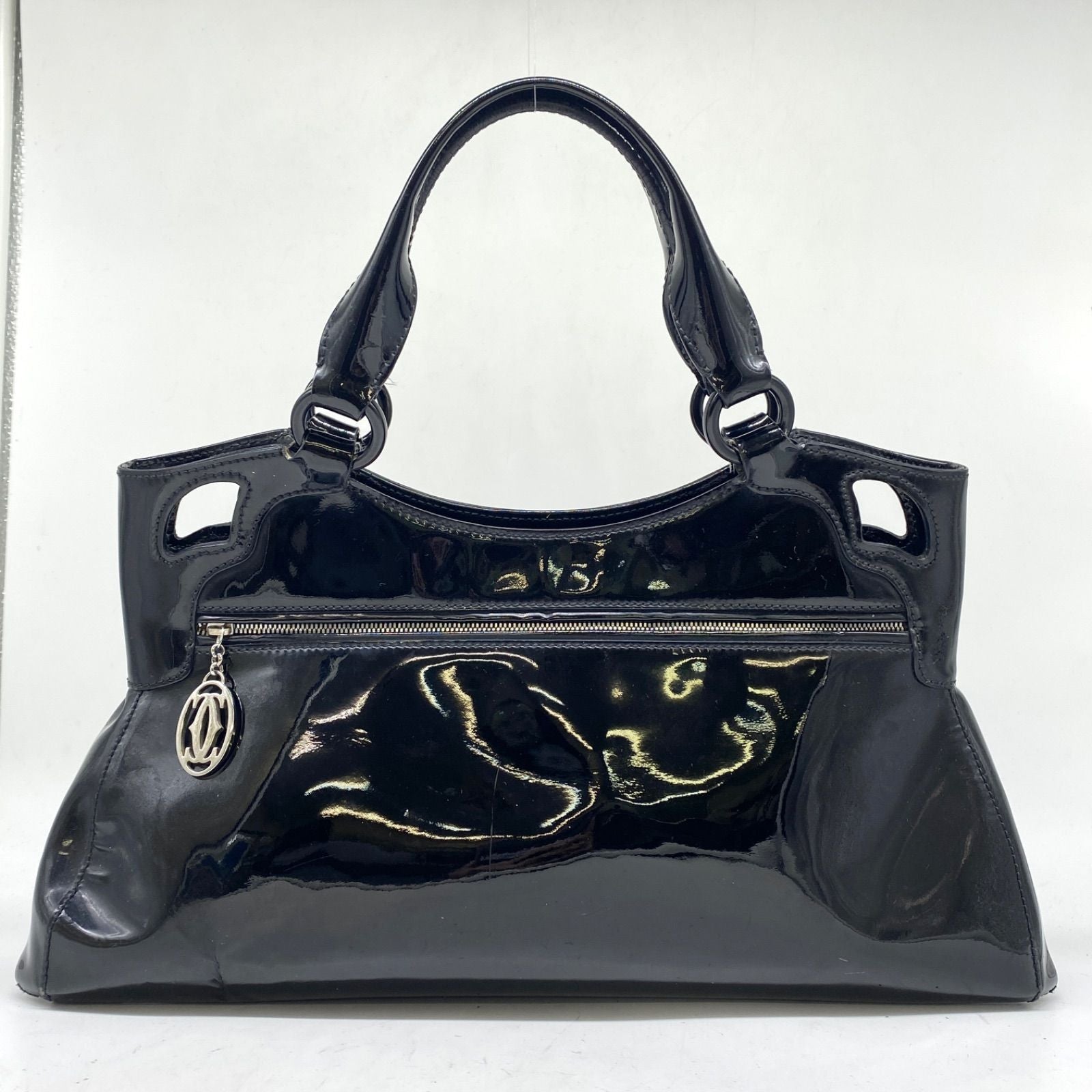 Cartier Hand Tote Marcello Perforated Leather Black — view 2