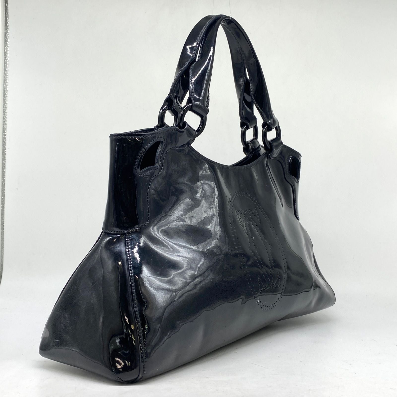 Cartier Hand Tote Marcello Perforated Leather Black — view 3
