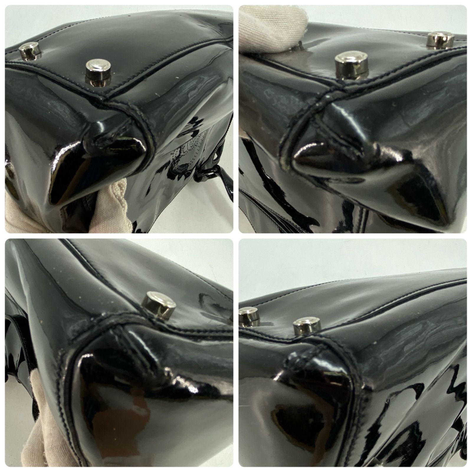Cartier Hand Tote Marcello Perforated Leather Black — view 8