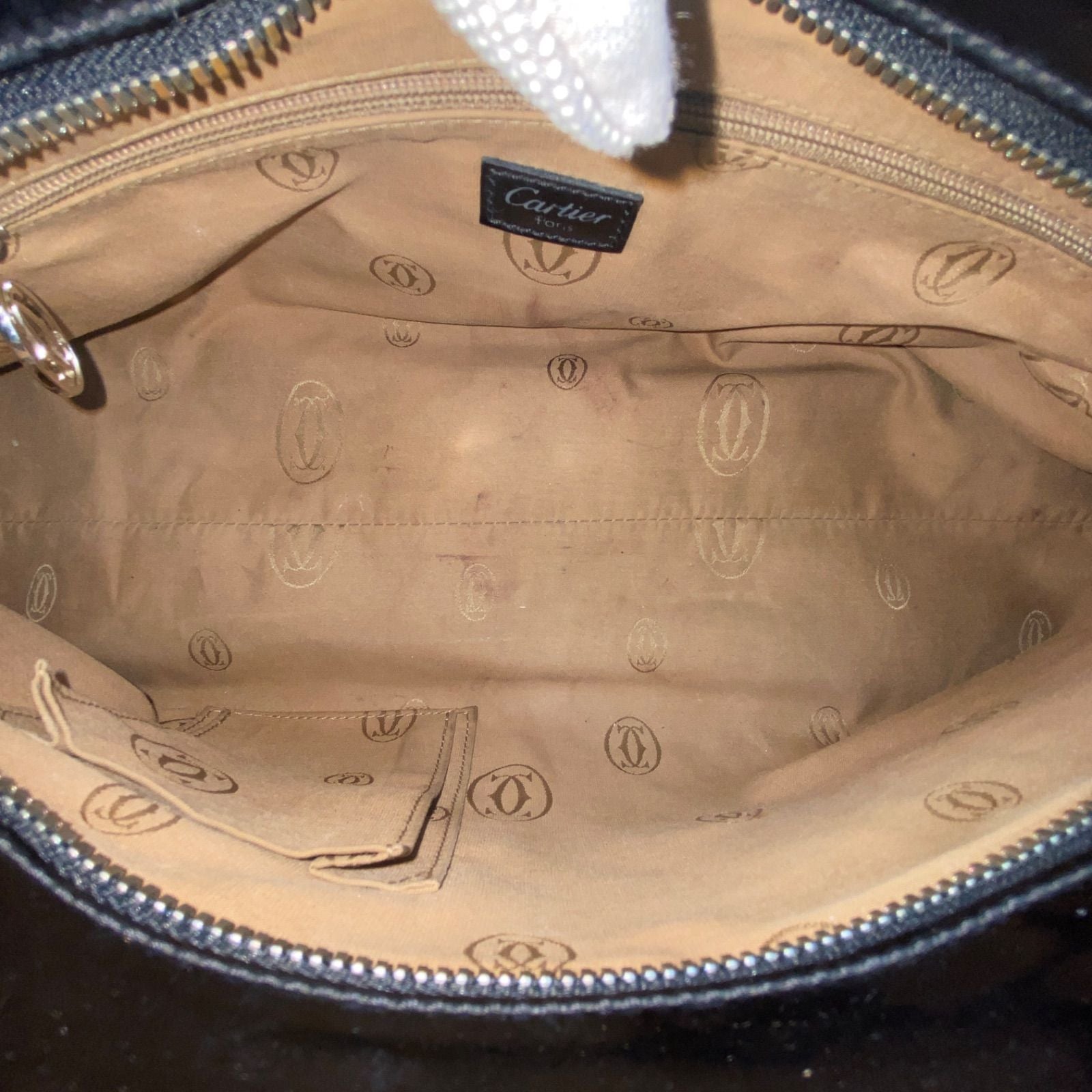 Cartier Hand Tote Marcello Perforated Leather Black — view 9