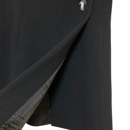 Prada Visual Wool Skirt 38 Black — view 3