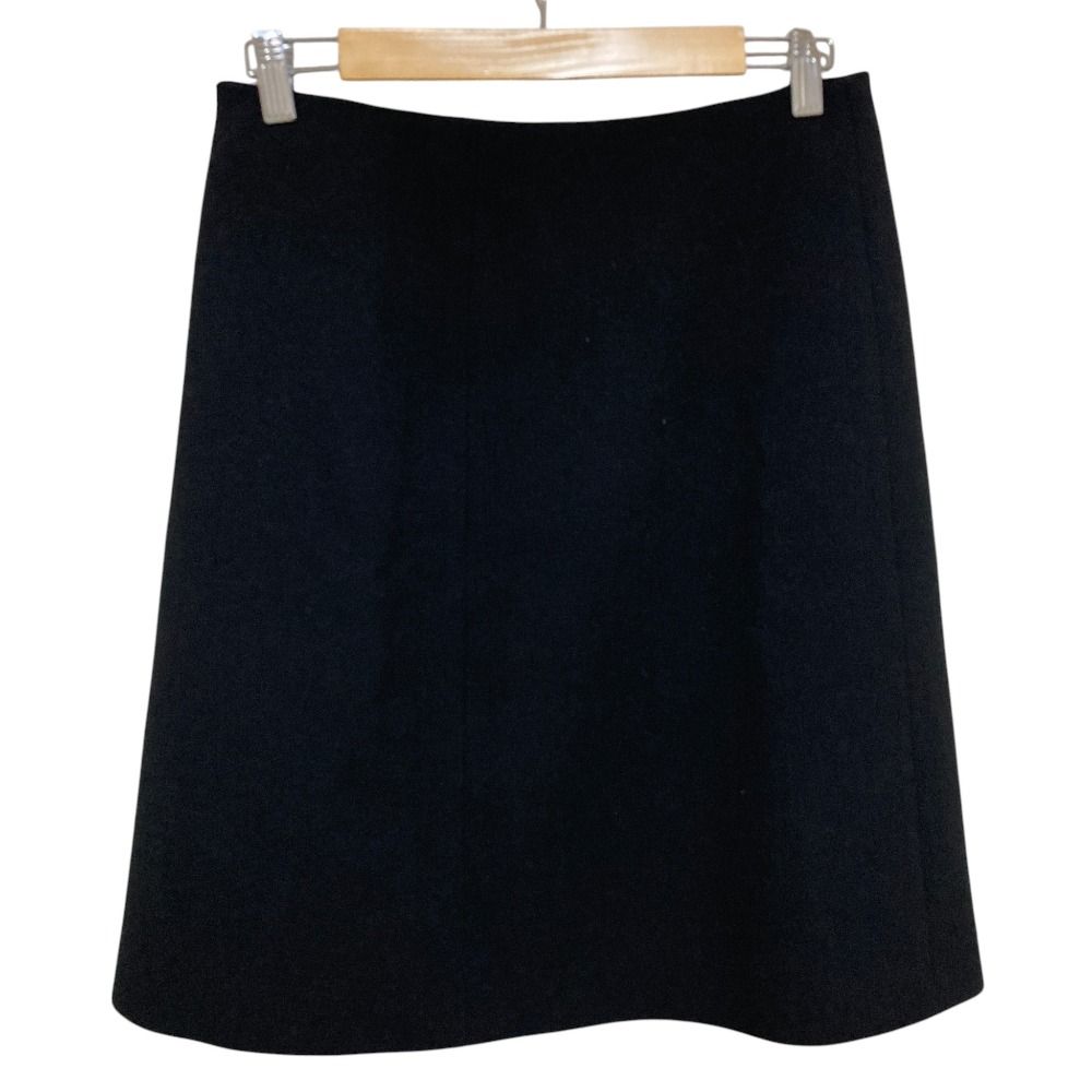 Prada Visual Wool Skirt 38 Black — view 6