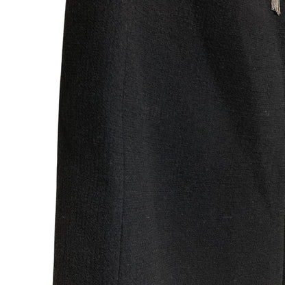 Prada Visual Wool Skirt 38 Black — view 2