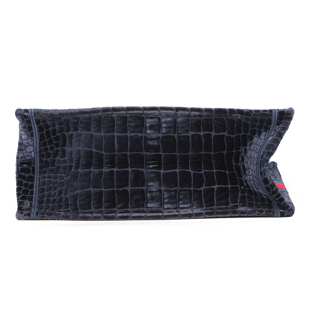 Dior Tote Book Faux Croc Suede Large — view 3