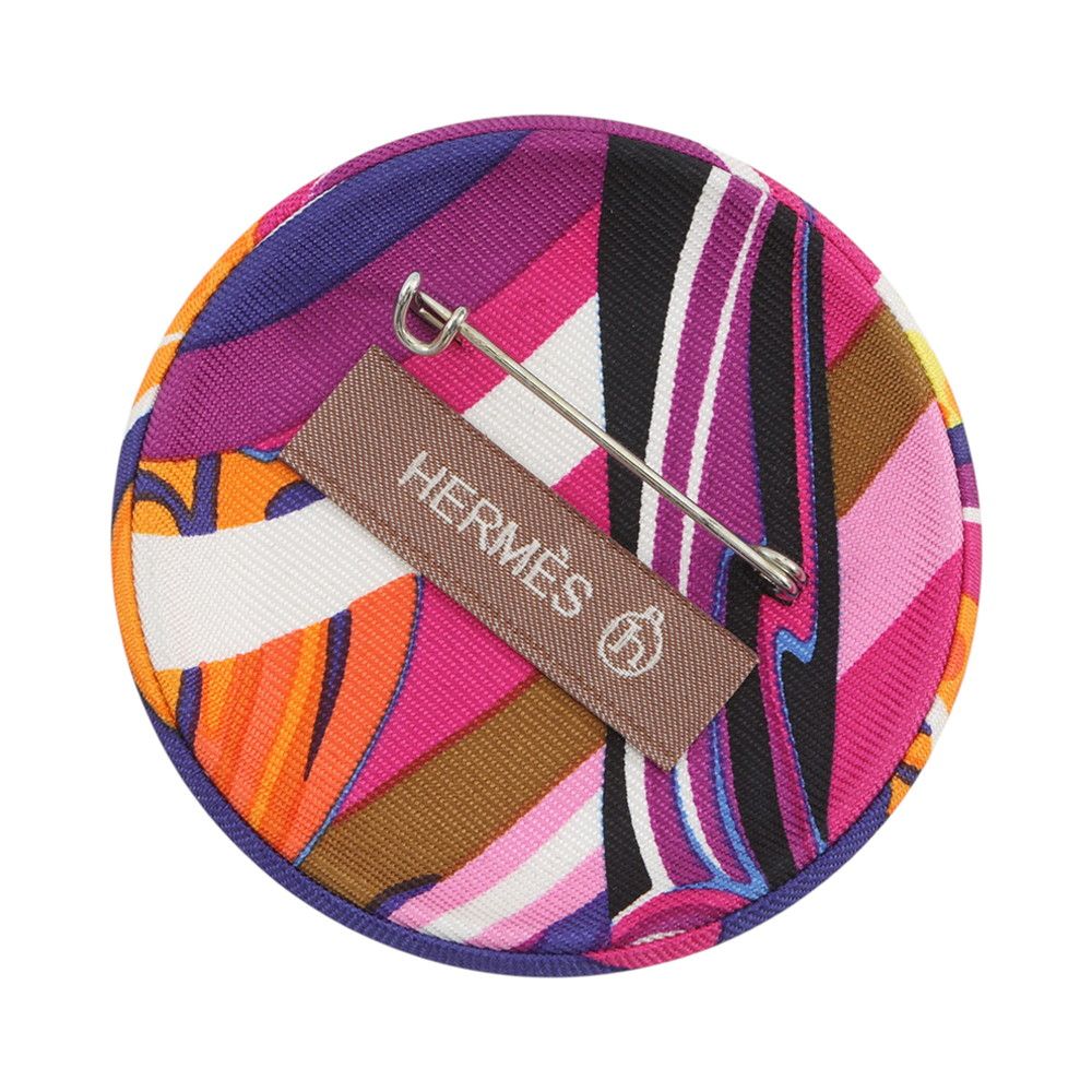 Hermes Brooch Petit Ash Silk Batch — view 3