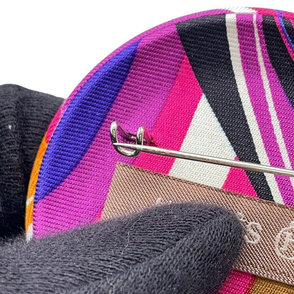 Hermes Brooch Petit Ash Silk Batch — view 6