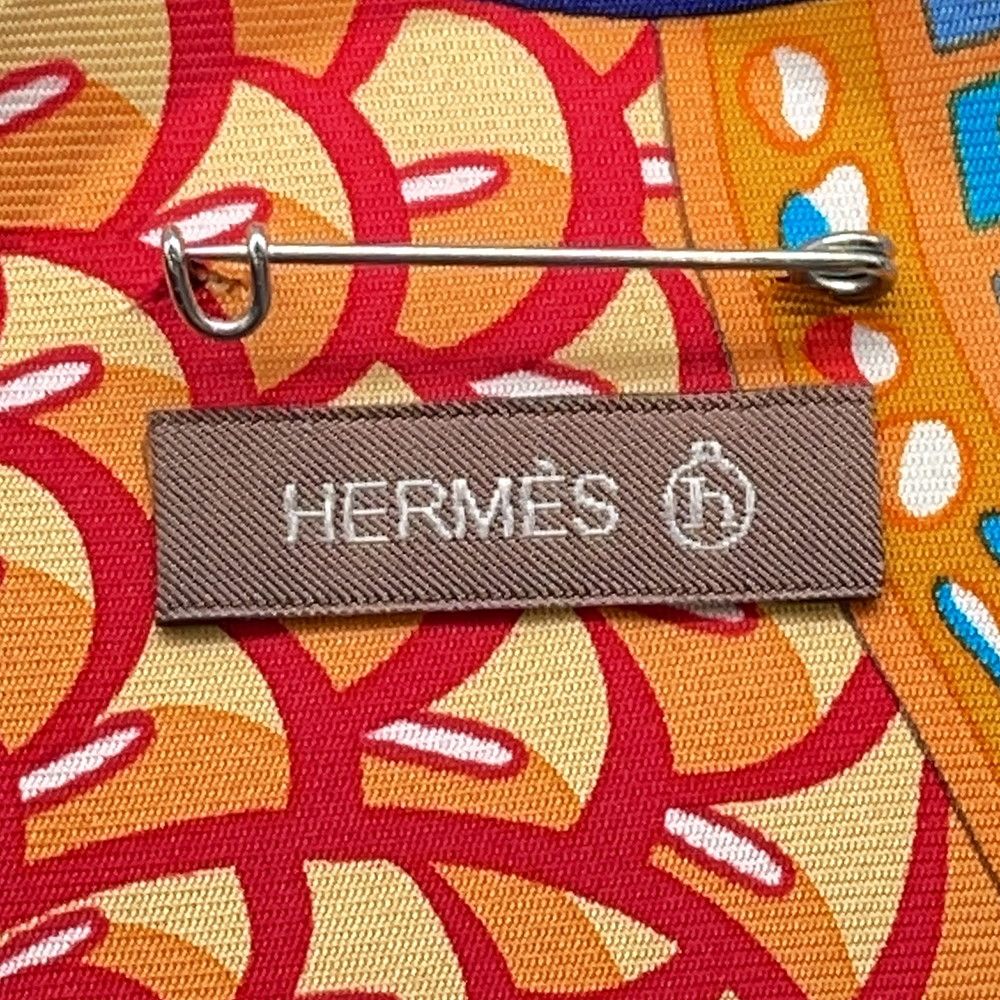 Hermes Brooch Petit Ash Silk Batch — view 6