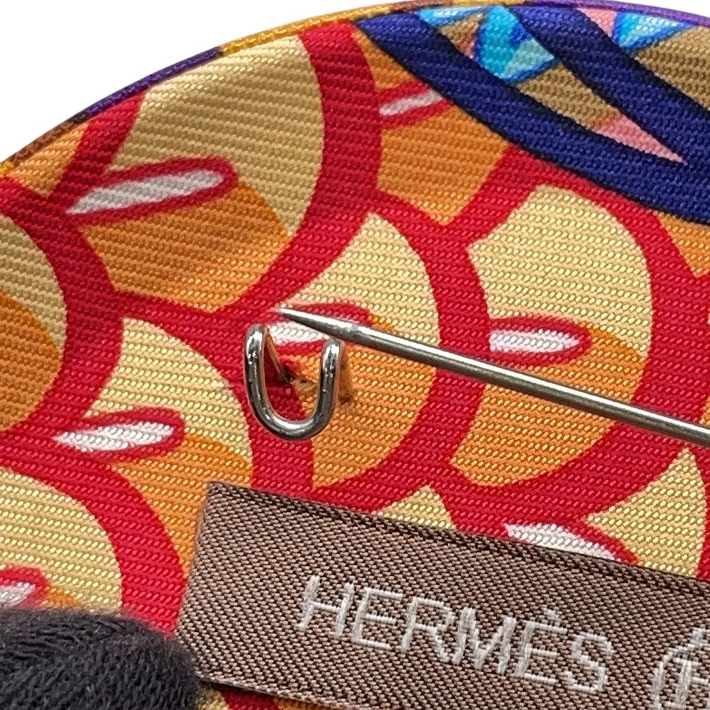 Hermes Brooch Petit Ash Silk Batch — view 5