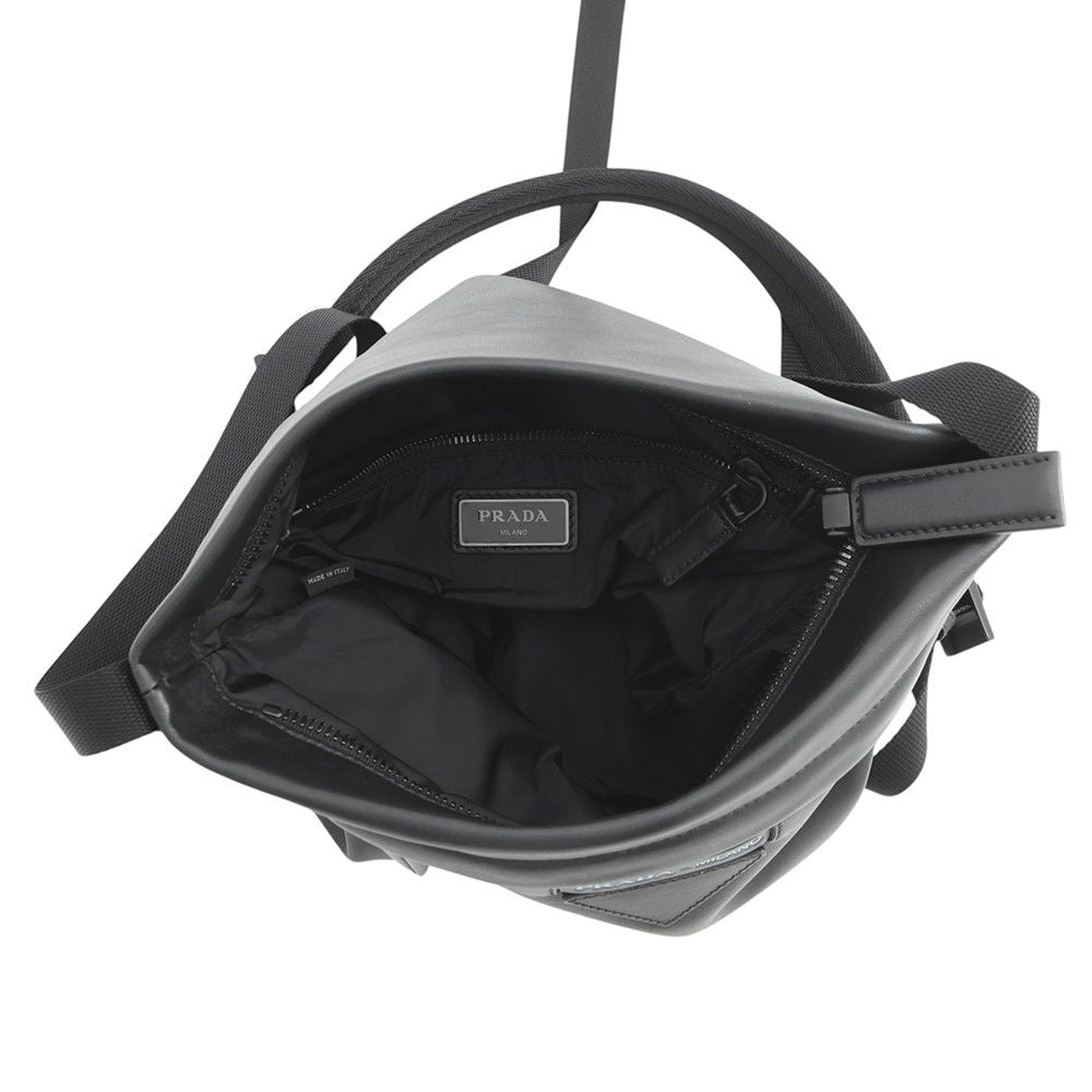 Prada Shoulder Bag Crossbody Leather Black — view 5