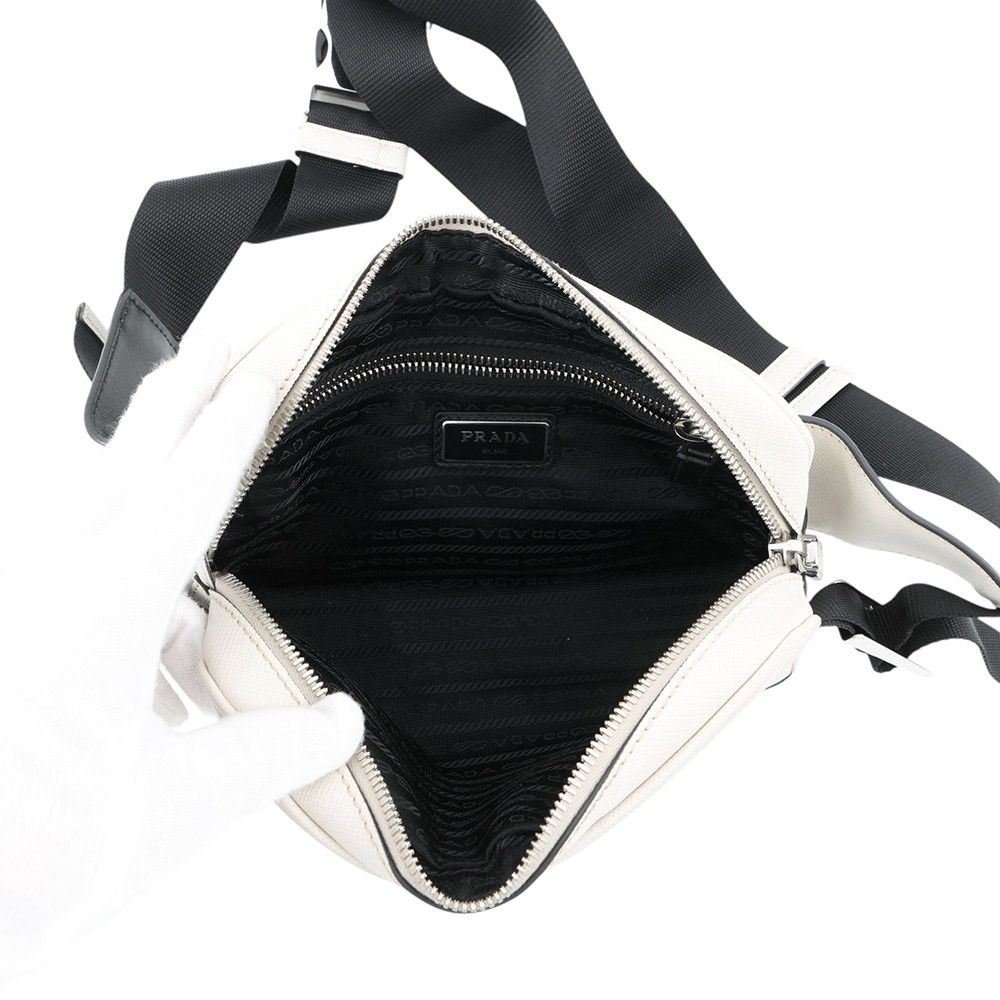 Prada Belt Bag Leather White — view 6