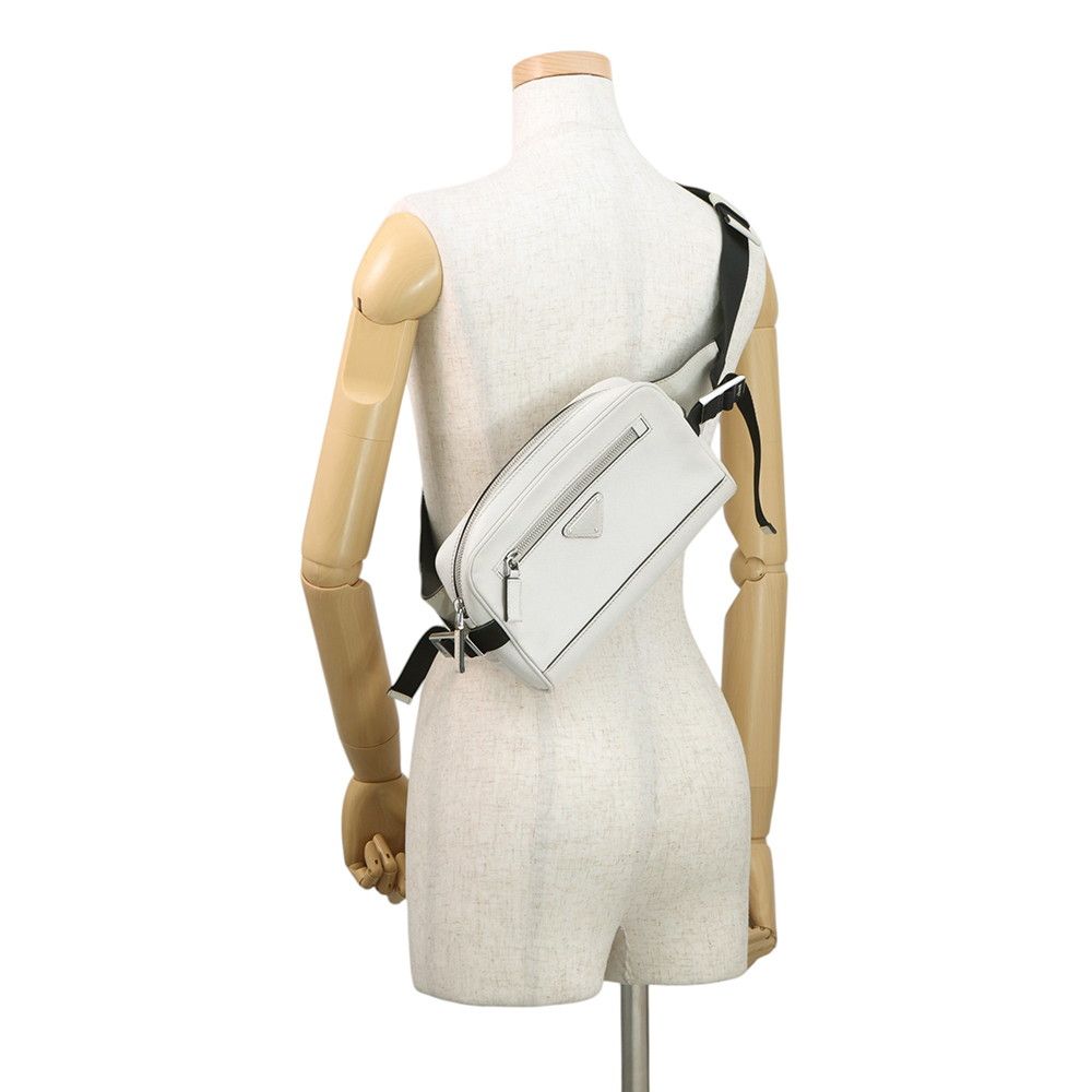 Prada Belt Bag Leather White — view 5