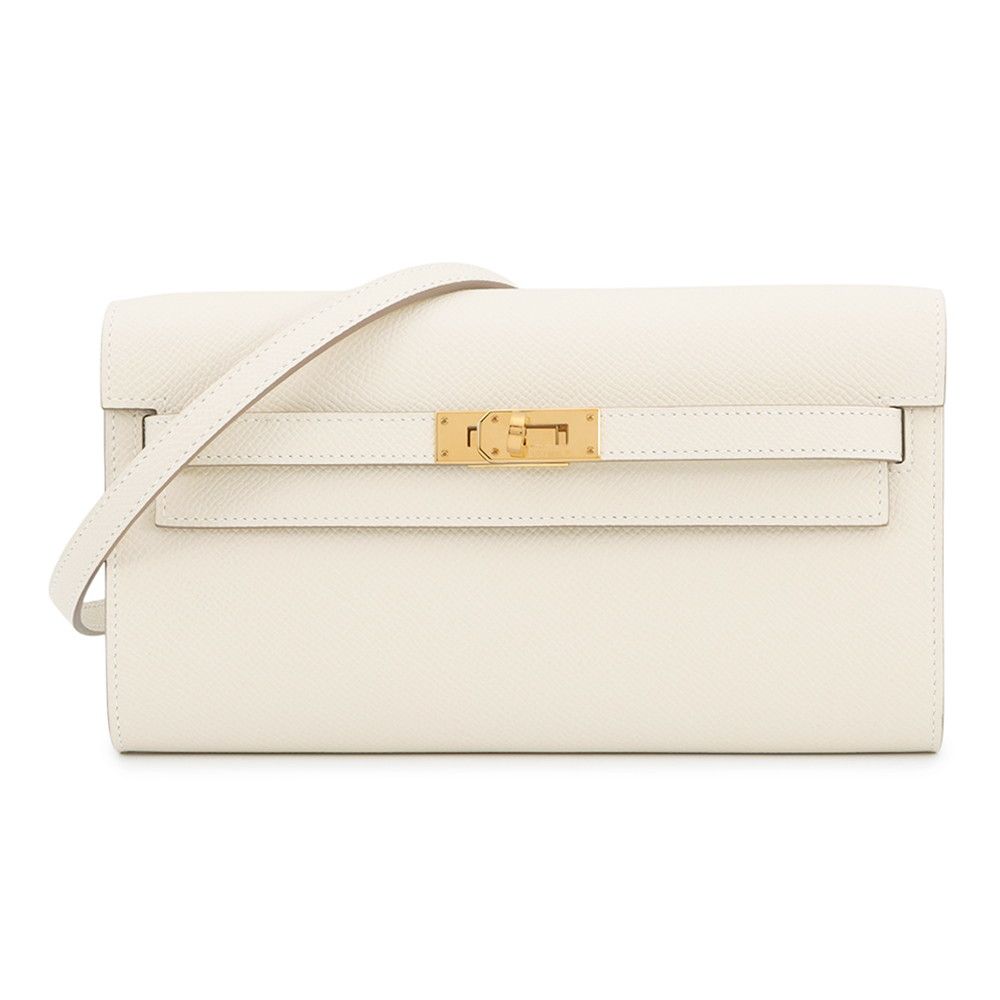 Hermes Kelly Wallet Long Tougo Cles Gold Epsom