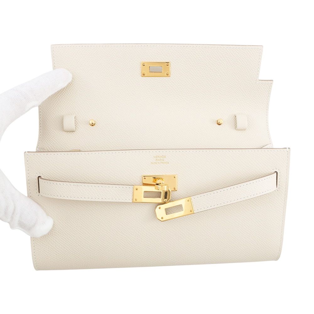Hermes Kelly Wallet Long Tougo Cles Gold Epsom — view 4