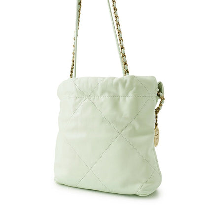 Chanel 22 Mini CC Logo Shiny Calfskin 2-Way Shoulder — view 2