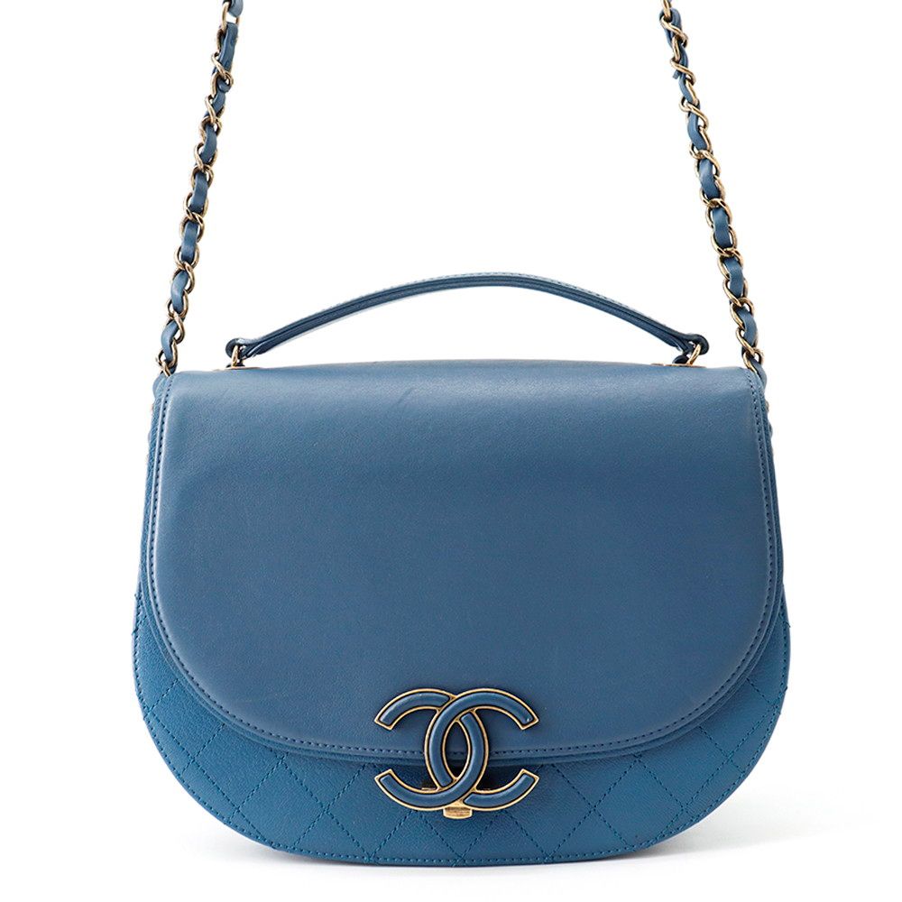 Chanel Chain Shoulder Bag Coco Cab Calfskin 2-Way