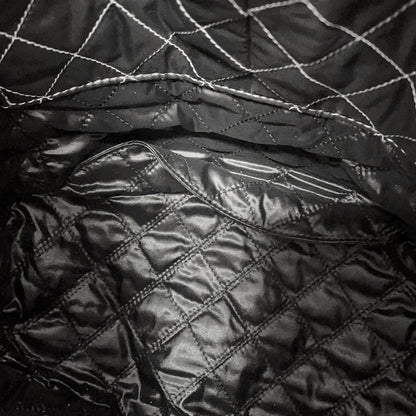 Chanel Tote CC Logo Coconage Tweed Shearling Drawstring White — view 9