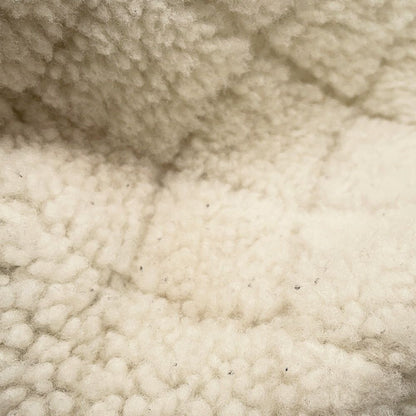 Chanel Tote CC Logo Coconage Tweed Shearling Drawstring White — view 8