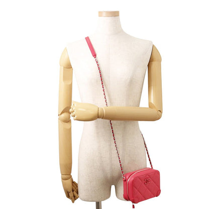 Chanel Chain Shoulder Bag Quilted CC Logo Lambskin — view 4